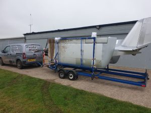 Transporting an EV97 Eurostar Microlight